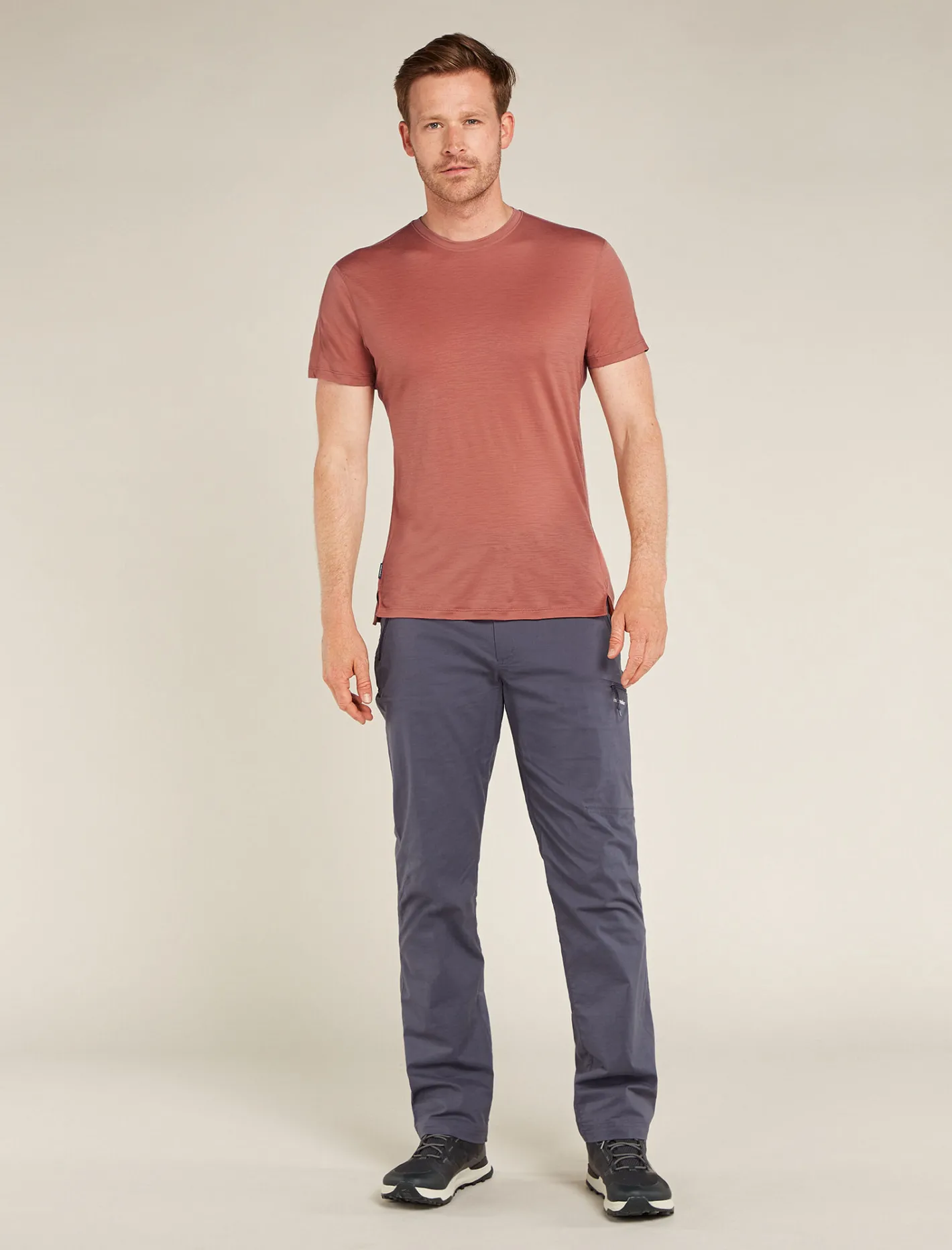 Icebreaker T-shirts^Men's 150 MerinoFine™ Ace Short Sleeve T-Shirt CedarWood