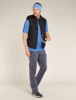 Icebreaker Base Layers^Men's 125 ZoneKnit™ Short Sleeve Crewe Thermal Top Baja/Brilliant