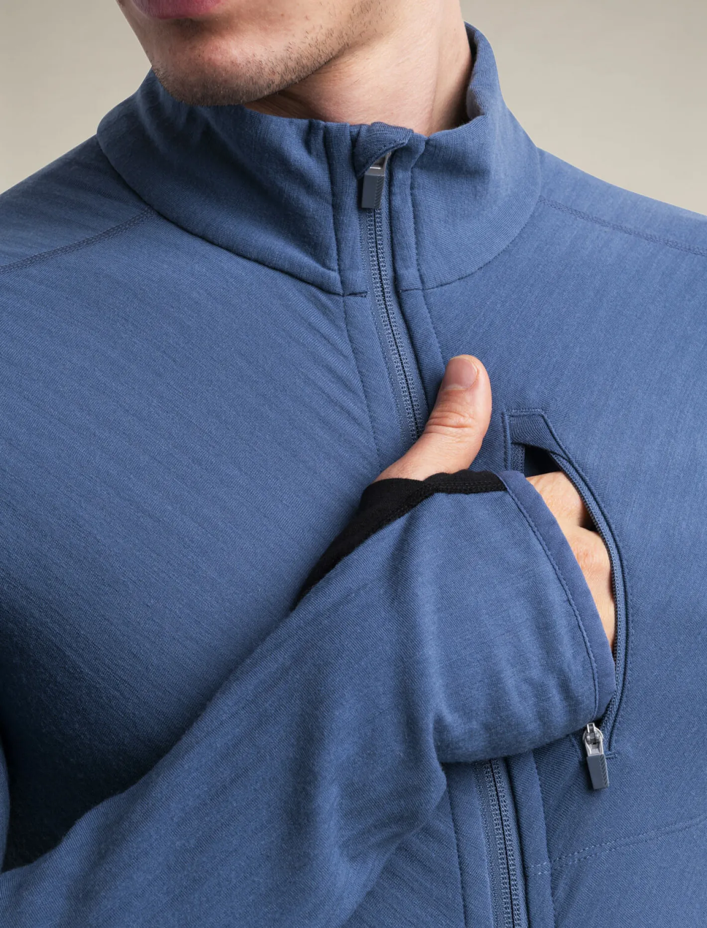Icebreaker Jumpers & Hoodies^Men's Descender Long Sleeve Zip Jacket Dawn/Black