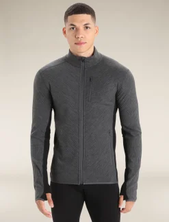 Icebreaker Jumpers & Hoodies^Men's Descender Long Sleeve Zip Jacket JetHeather/Black