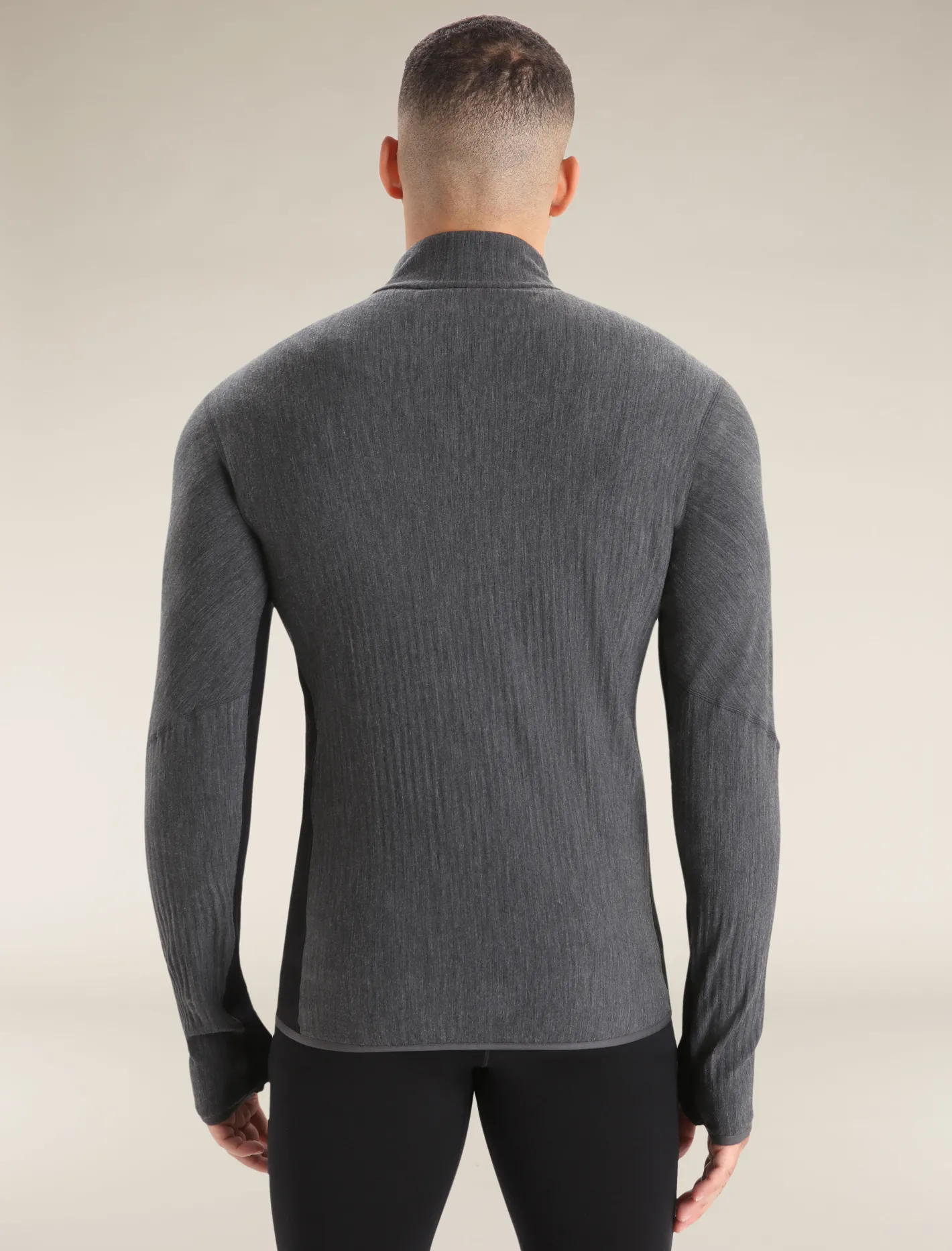 Icebreaker Jumpers & Hoodies^Men's Descender Long Sleeve Zip Jacket JetHeather/Black