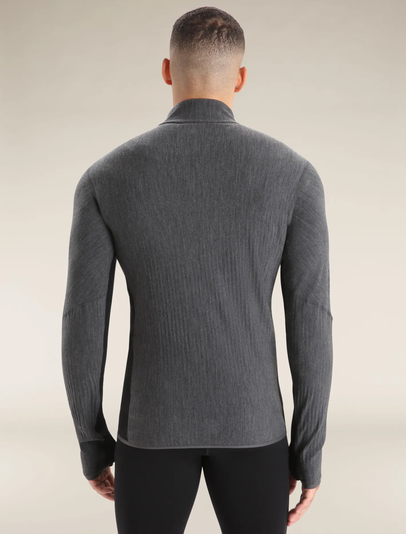 Icebreaker Jumpers & Hoodies^Men's Descender Long Sleeve Zip Jacket JetHeather/Black