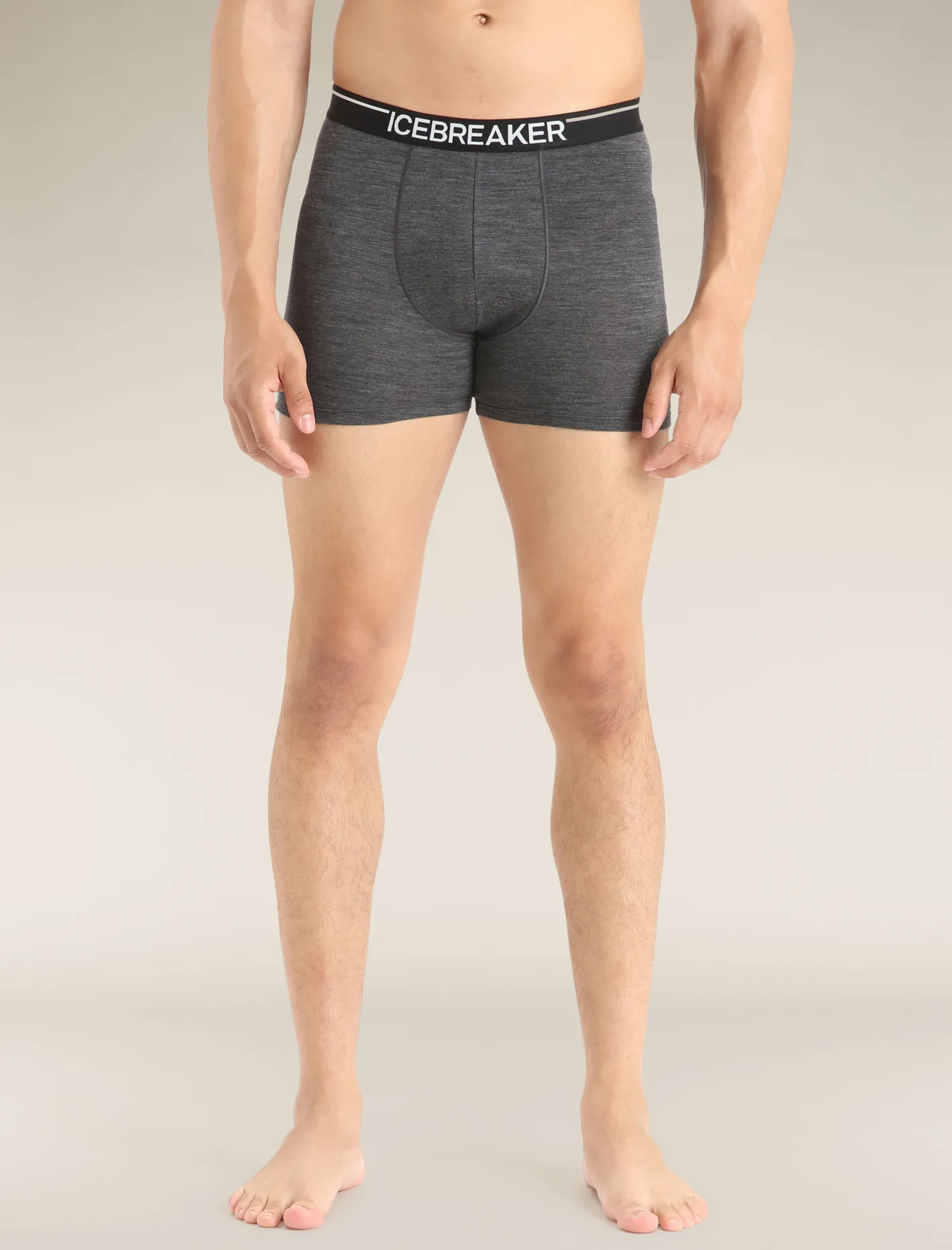 Icebreaker Underwear^Men's Merino 150 Anatomica Boxers JetHeather