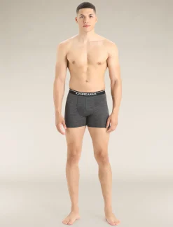 Icebreaker Underwear^Men's Merino 150 Anatomica Boxers JetHeather