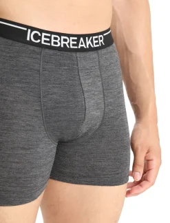 Icebreaker Underwear^Men's Merino 150 Anatomica Boxers JetHeather