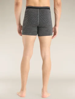 Icebreaker Underwear^Men's Merino 150 Anatomica Boxers GritstoneHeather