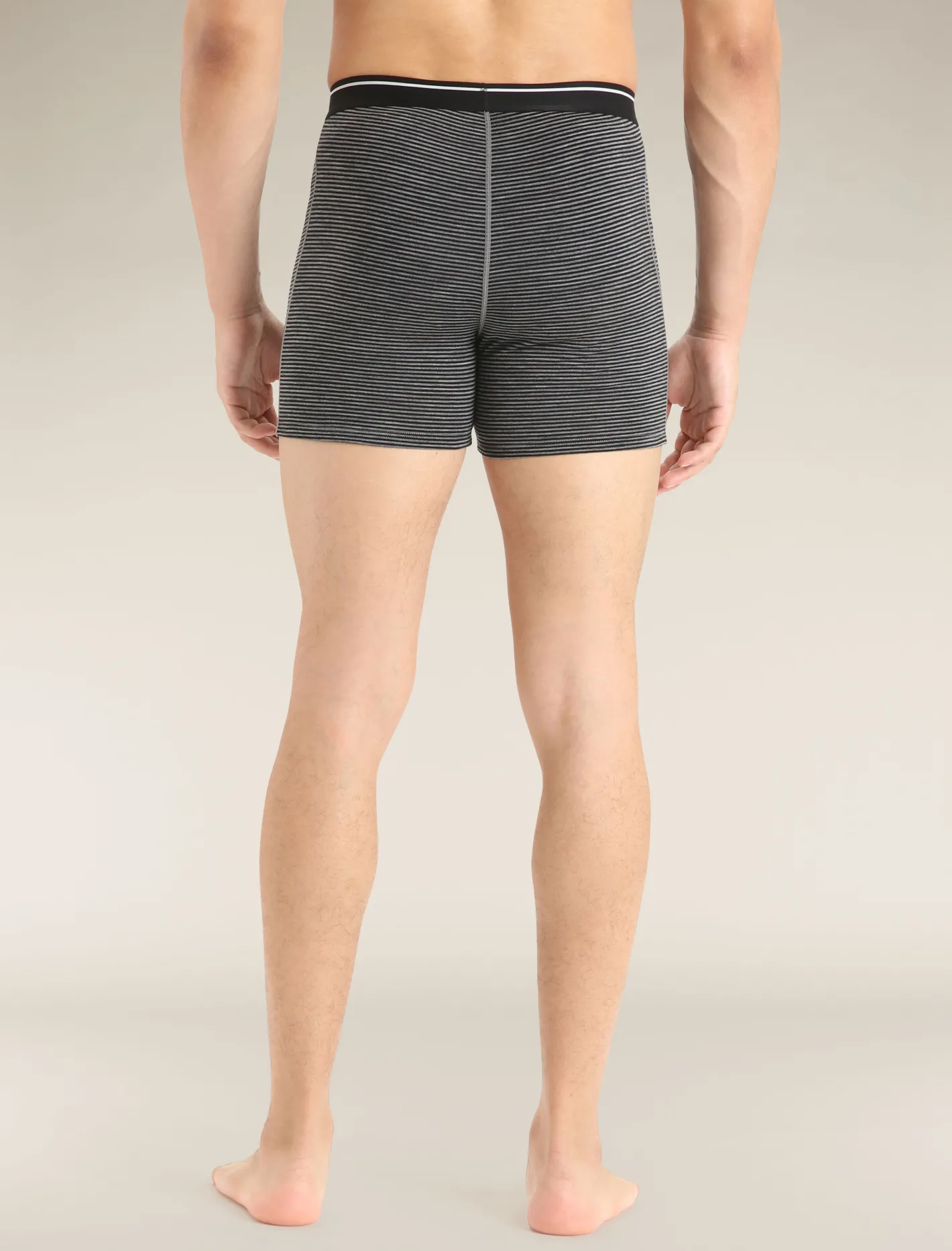 Icebreaker Underwear^Men's Merino 150 Anatomica Boxers GritstoneHeather