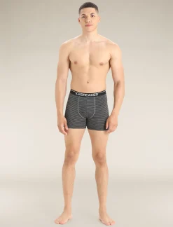 Icebreaker Underwear^Men's Merino 150 Anatomica Boxers GritstoneHeather