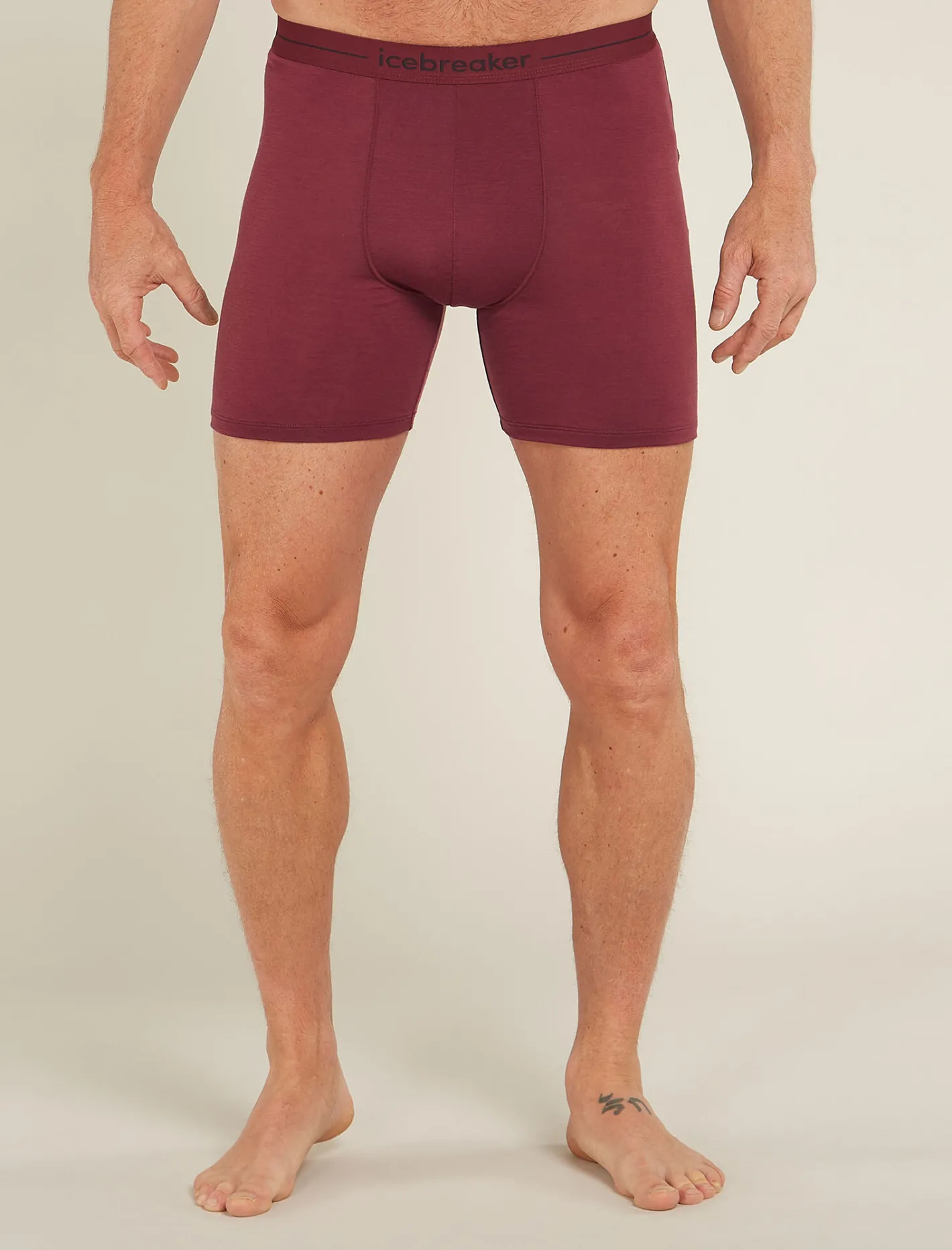 Icebreaker Underwear^Men's Merino 150 Anatomica Long Boxers Port