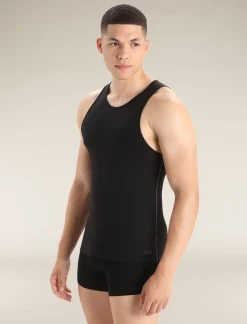 Icebreaker Underwear^Men's Merino 150 Anatomica Tank Black