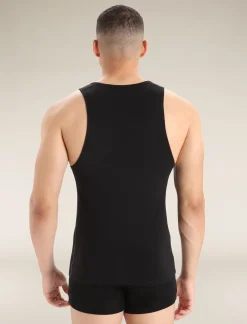 Icebreaker Underwear^Men's Merino 150 Anatomica Tank Black