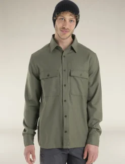 Icebreaker Jumpers & Hoodies^Men's Merino 200 Dawnder Long Sleeve Flannel Shirt Loden
