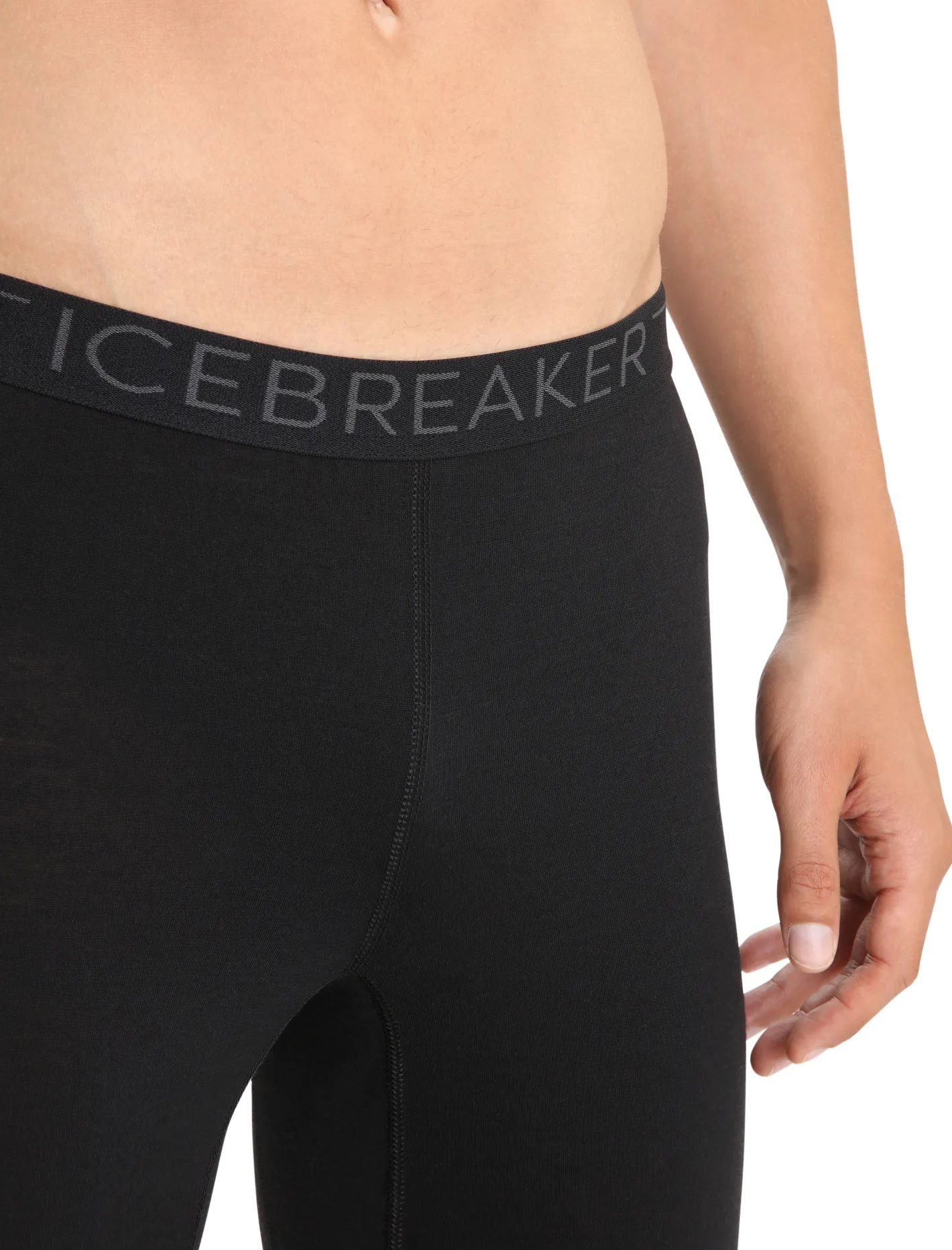 Icebreaker Base Layers^Men's Merino 200 Oasis 3/4 Thermal Leggings Black