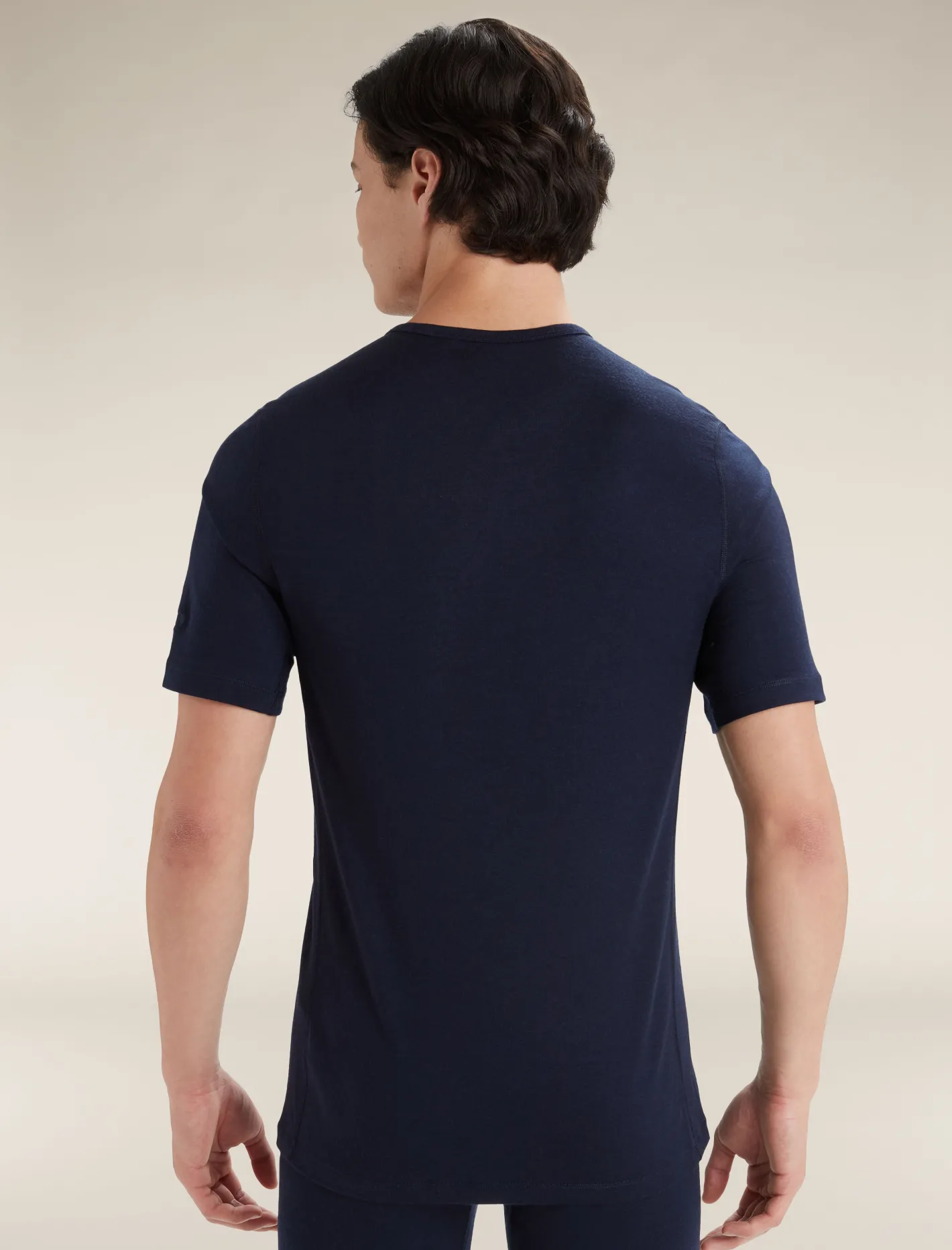 Icebreaker Base Layers^Men's Merino 200 Oasis Short Sleeve Crew Neck Thermal Top MidnightNavy