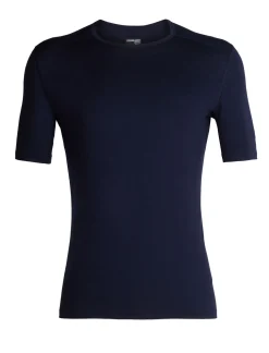 Icebreaker Base Layers^Men's Merino 200 Oasis Short Sleeve Crew Neck Thermal Top MidnightNavy