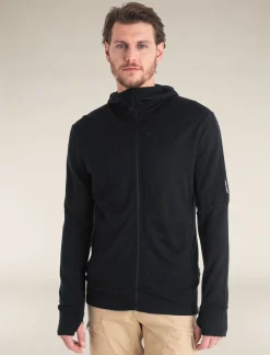 Icebreaker Jumpers & Hoodies^Men's Merino 260 Quantum Long Sleeve Zip Hoodie Black