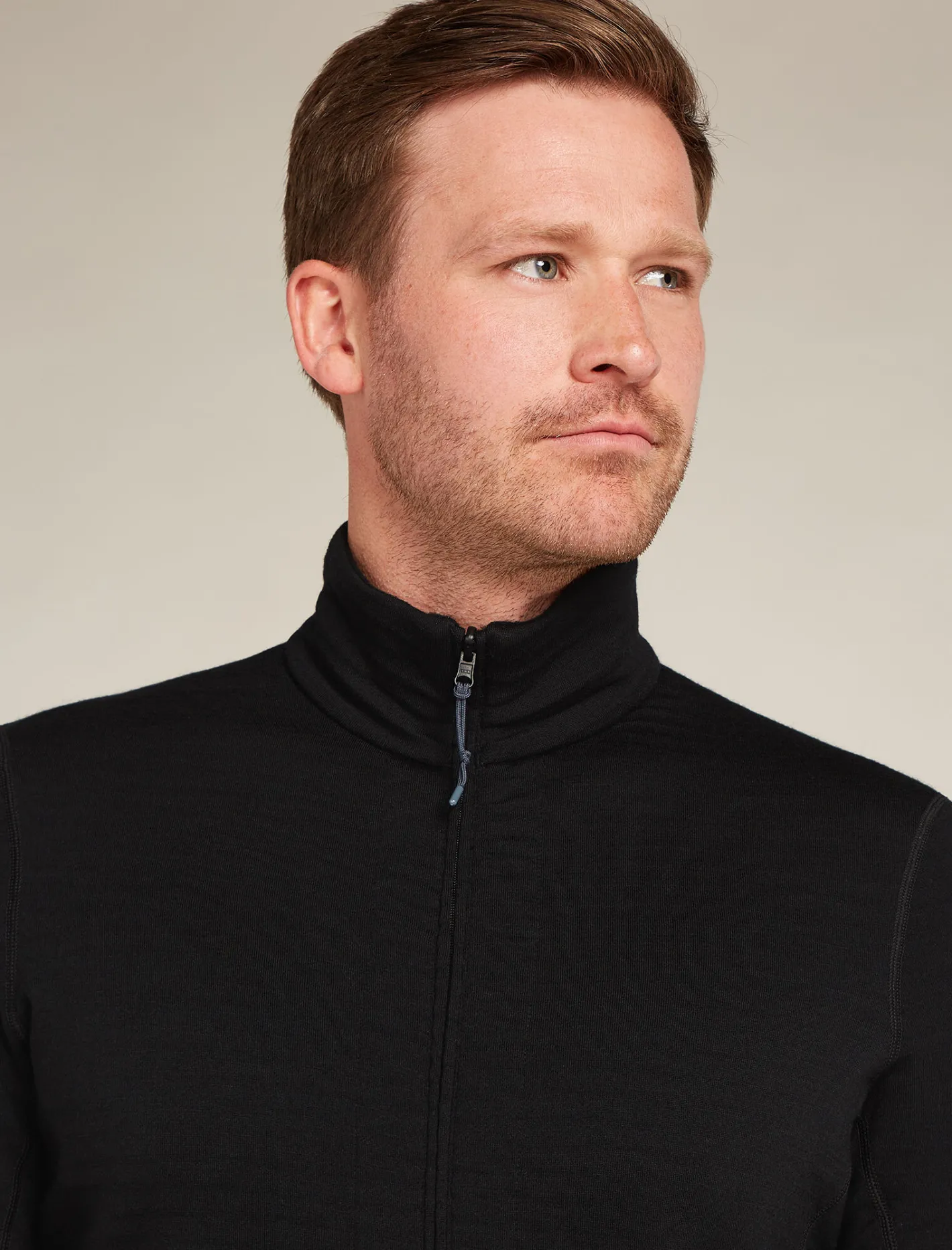 Icebreaker Jumpers & Hoodies^Men's Merino 400 RealFleece™ Descender Long Sleeve Zip Black/Graphite