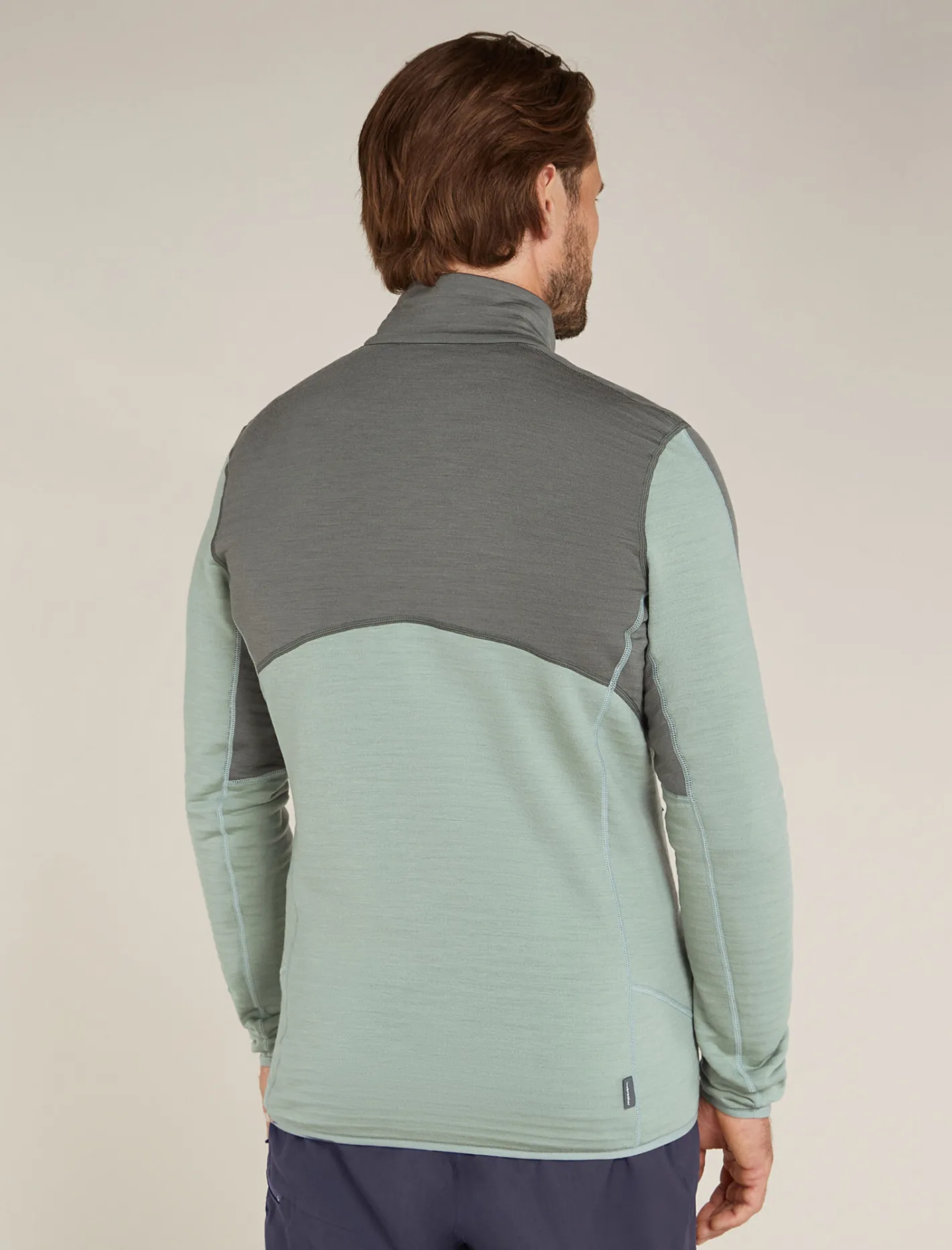 Icebreaker Jumpers & Hoodies^Men's Merino 400 RealFleece™ Descender Long Sleeve Zip Galaxy/Moss
