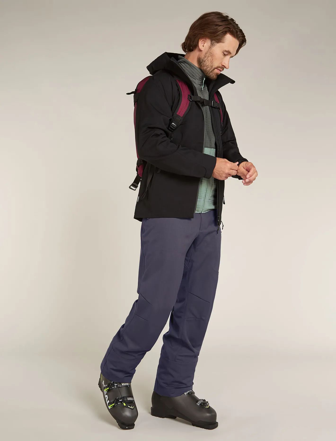 Icebreaker Jumpers & Hoodies^Men's Merino 400 RealFleece™ Descender Long Sleeve Zip Galaxy/Moss