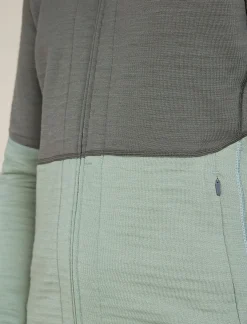 Icebreaker Jumpers & Hoodies^Men's Merino 400 RealFleece™ Descender Long Sleeve Zip Galaxy/Moss