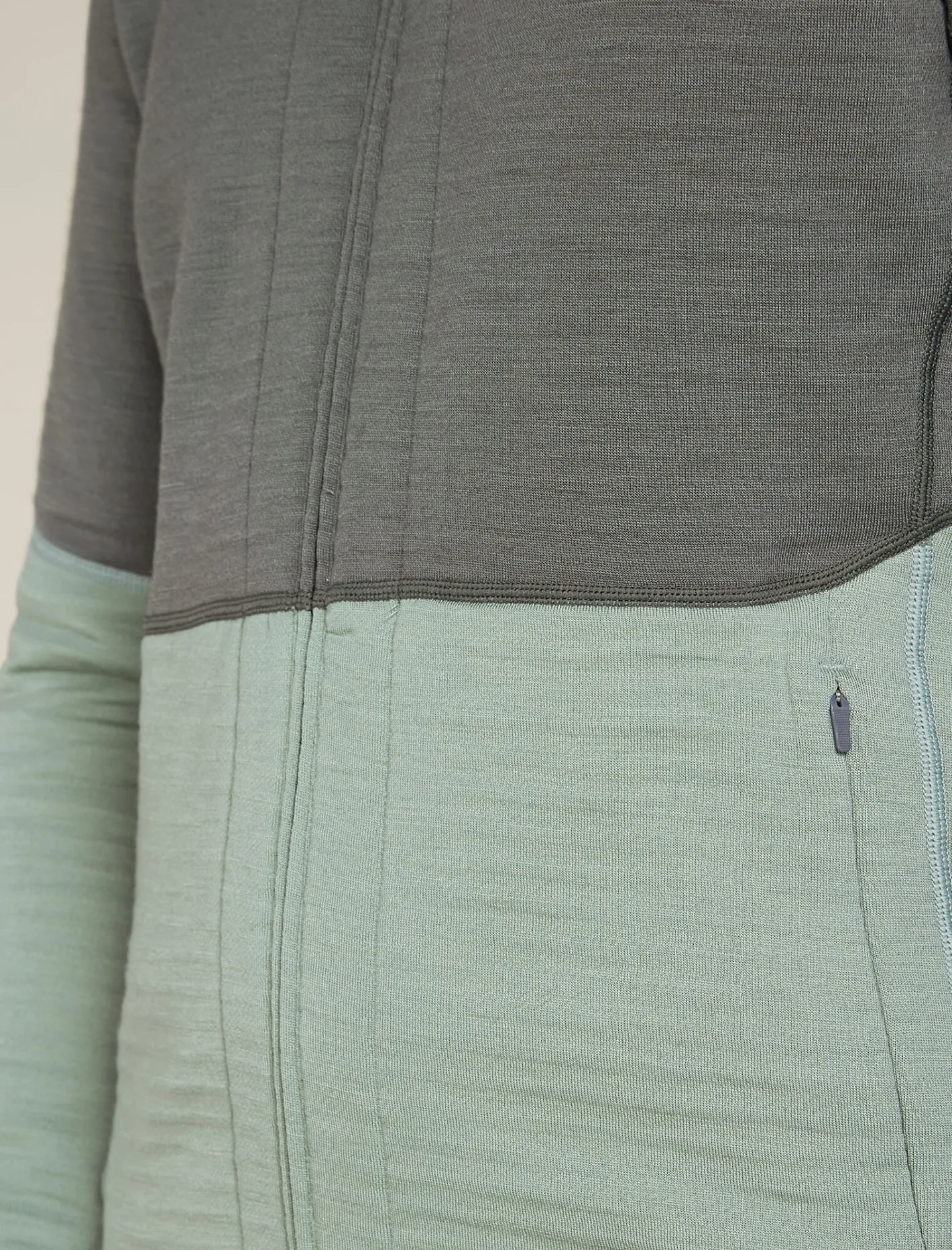 Icebreaker Jumpers & Hoodies^Men's Merino 400 RealFleece™ Descender Long Sleeve Zip Galaxy/Moss