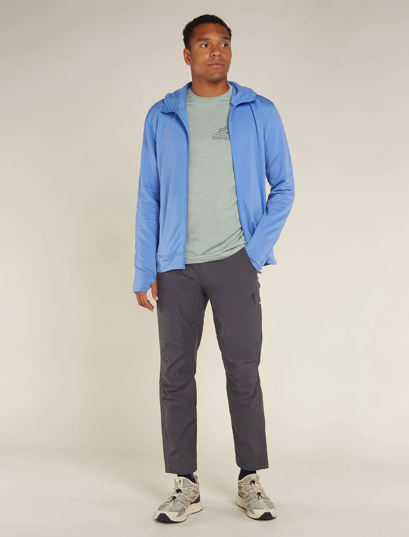 Icebreaker Jumpers & Hoodies^Men's Merino 360 Realfleece™ Elemental Long Sleeve Zip Hoodie Baja
