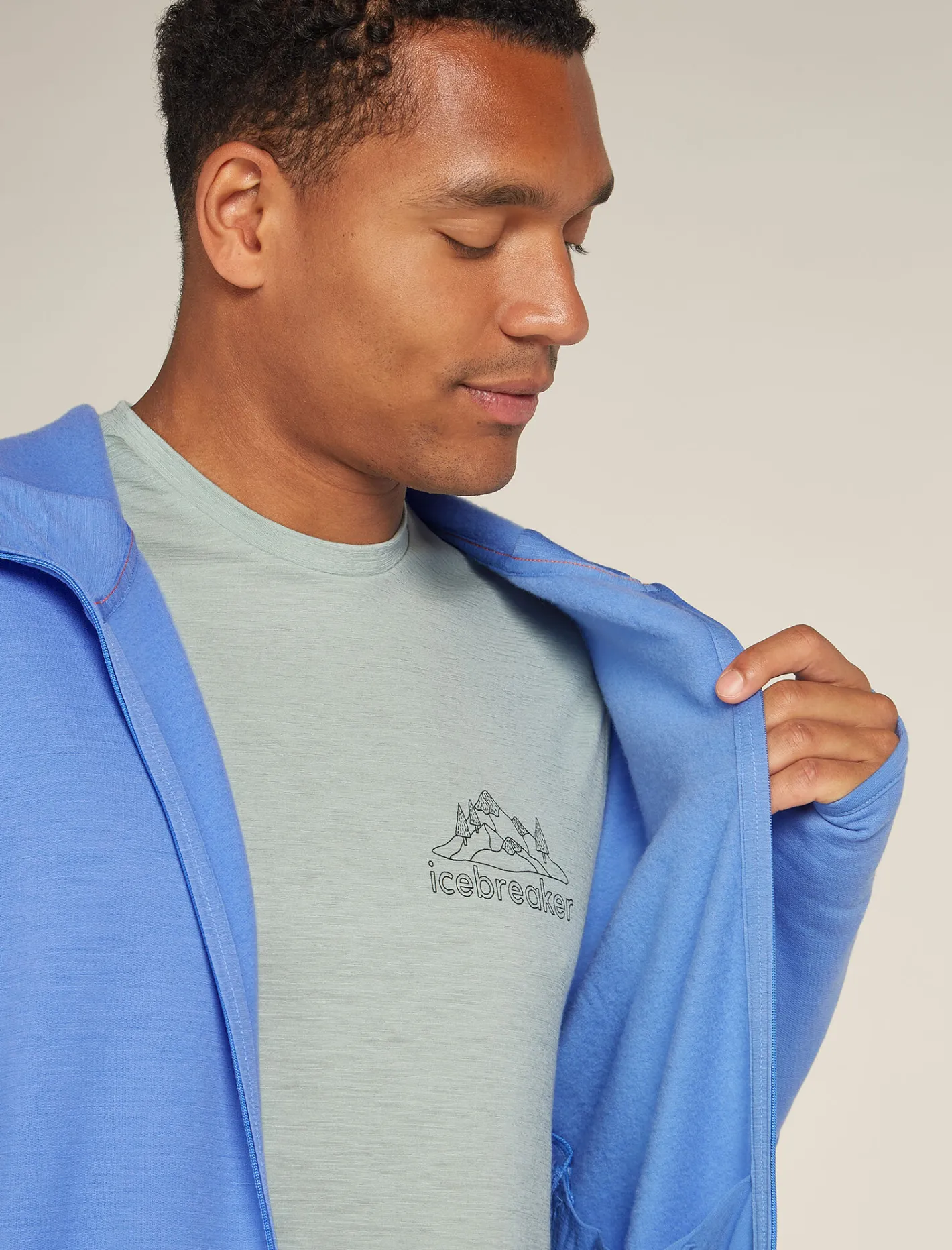 Icebreaker Jumpers & Hoodies^Men's Merino 360 Realfleece™ Elemental Long Sleeve Zip Hoodie Baja