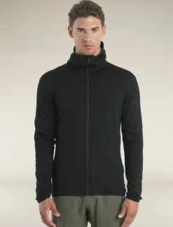 Icebreaker Jumpers & Hoodies^Men's Merino 560 Realfleece™ Elemental Long Sleeve Zip Hoodie Black