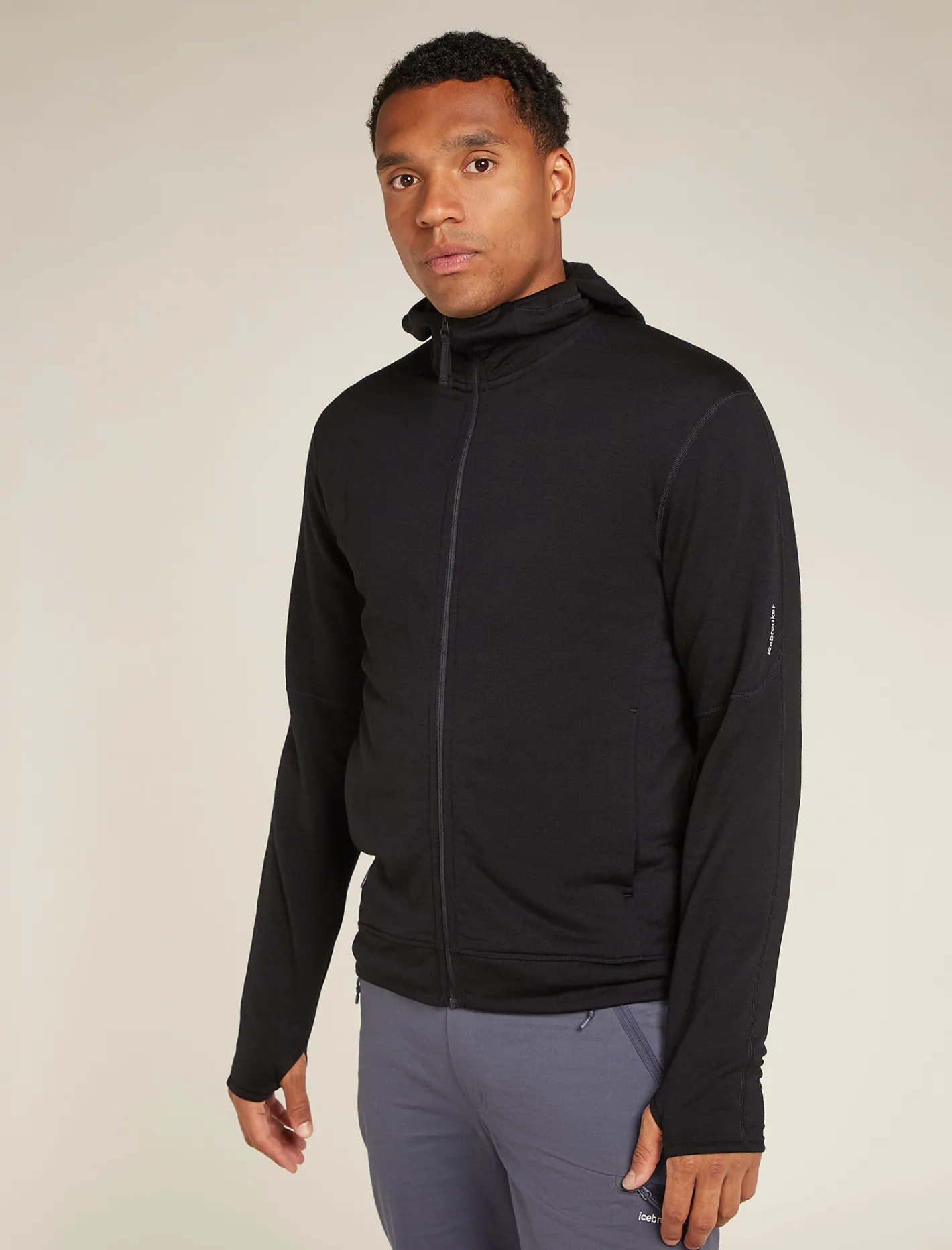 Icebreaker Jumpers & Hoodies^Men's Merino 360 Realfleece™ Elemental Long Sleeve Zip Hoodie Black