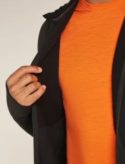 Icebreaker Jumpers & Hoodies^Men's Merino 360 Realfleece™ Elemental Long Sleeve Zip Hoodie Black