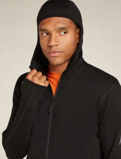 Icebreaker Jumpers & Hoodies^Men's Merino 360 Realfleece™ Elemental Long Sleeve Zip Hoodie Black