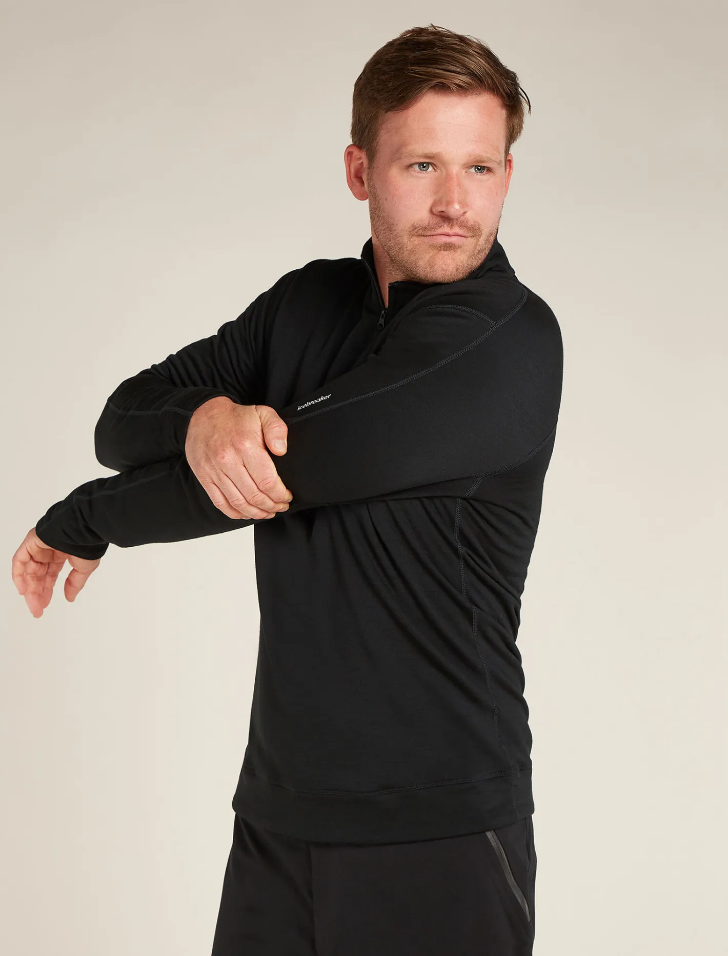 Icebreaker Jumpers & Hoodies^Men's Merino 360 Realfleece™ Elemental Long Sleeve Half Zip Jacket Black