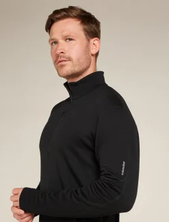 Icebreaker Jumpers & Hoodies^Men's Merino 360 Realfleece™ Elemental Long Sleeve Half Zip Jacket Black