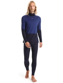 Icebreaker Bottoms|Base Layers^Men's Merino 200 Sonebula Thermal Leggings MidnightNavy/Snow