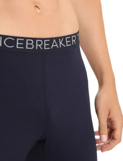 Icebreaker Bottoms|Base Layers^Men's Merino 200 Sonebula Thermal Leggings MidnightNavy/Snow