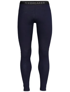 Icebreaker Bottoms|Base Layers^Men's Merino 200 Sonebula Thermal Leggings MidnightNavy/Snow