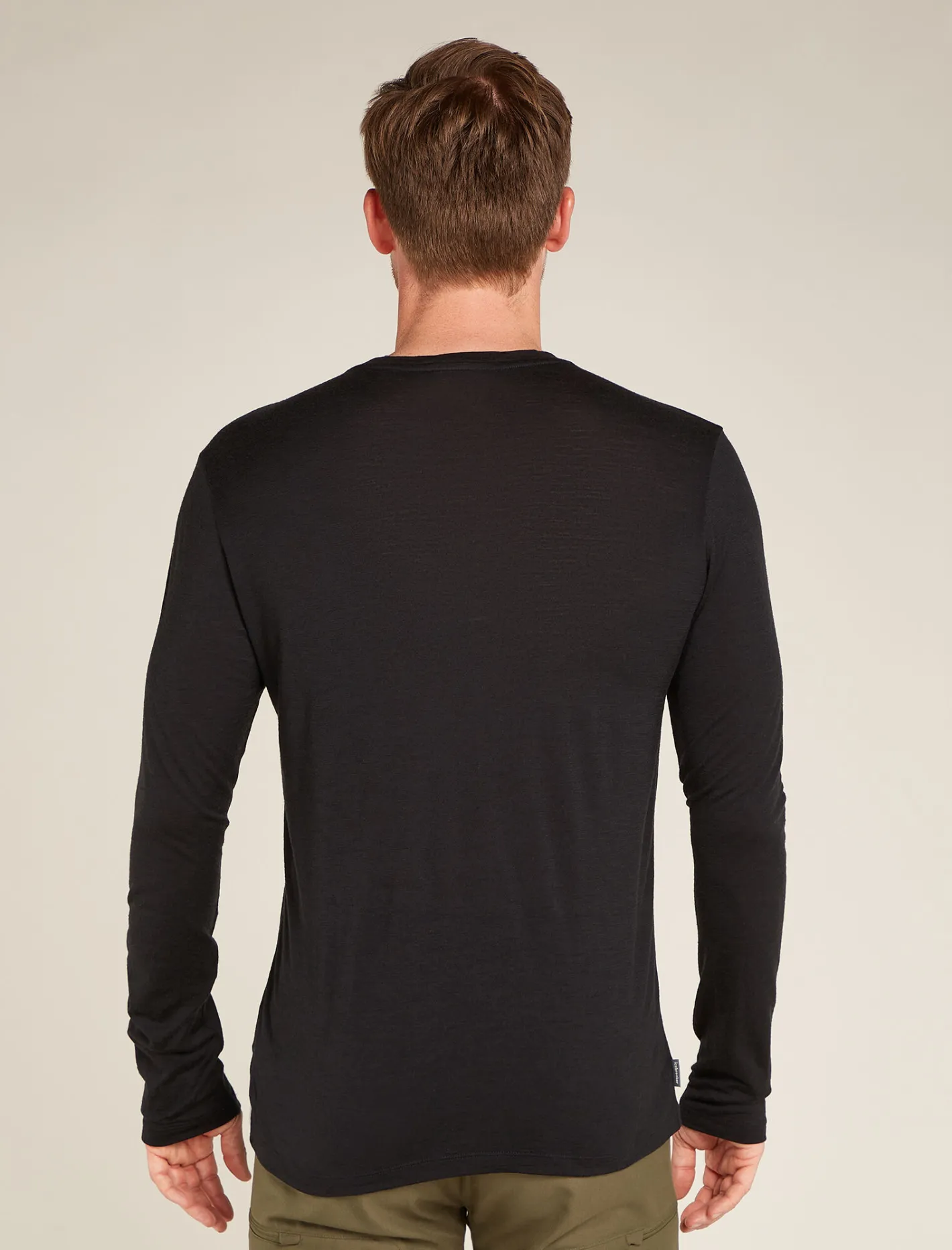 Icebreaker T-shirts^Men's Merino 150 Tech Lite Long Sleeve T-Shirt Bear Lift Black