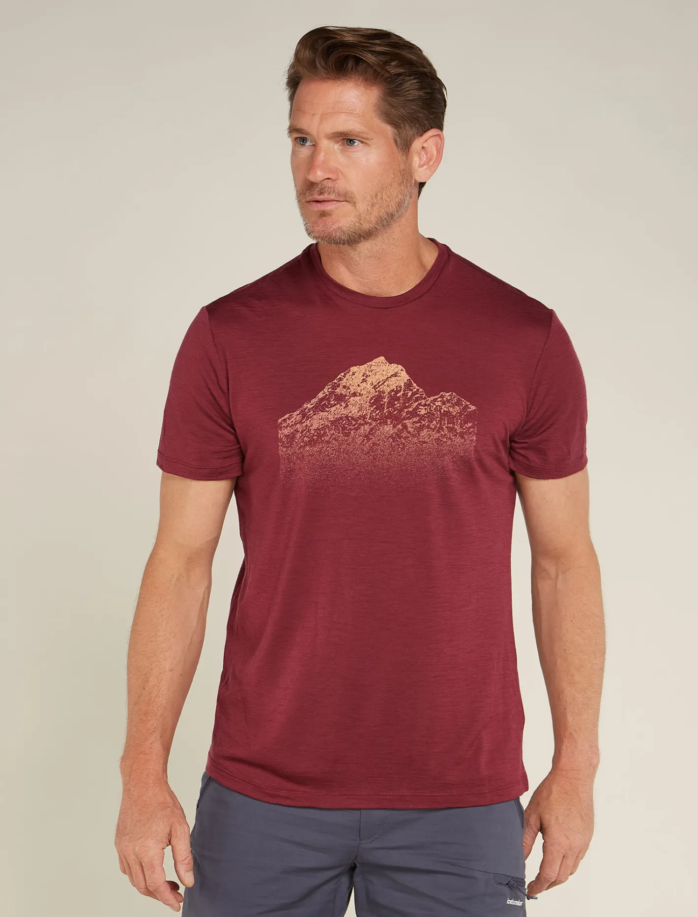 Icebreaker T-shirts^Men's Merino 150 Tech Lite Short Sleeve T-Shirt Rising Light Port