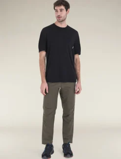 Icebreaker T-shirts^Men's Merino 150 Tech Lite Short Sleeve Relaxed Pocket T-Shirt Black