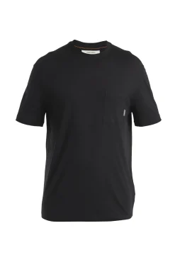 Icebreaker T-shirts^Men's Merino 150 Tech Lite Short Sleeve Relaxed Pocket T-Shirt Black