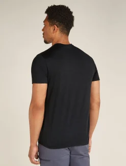 Icebreaker T-shirts^Men's Merino 150 Tech Lite Short Sleeve T-Shirt Granite Adventures Black