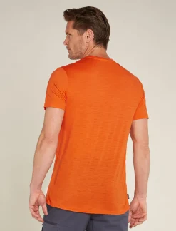 Icebreaker T-shirts^Men's Merino 150 Tech Lite Short Sleeve T-Shirt Pukaki Reflected Blaze