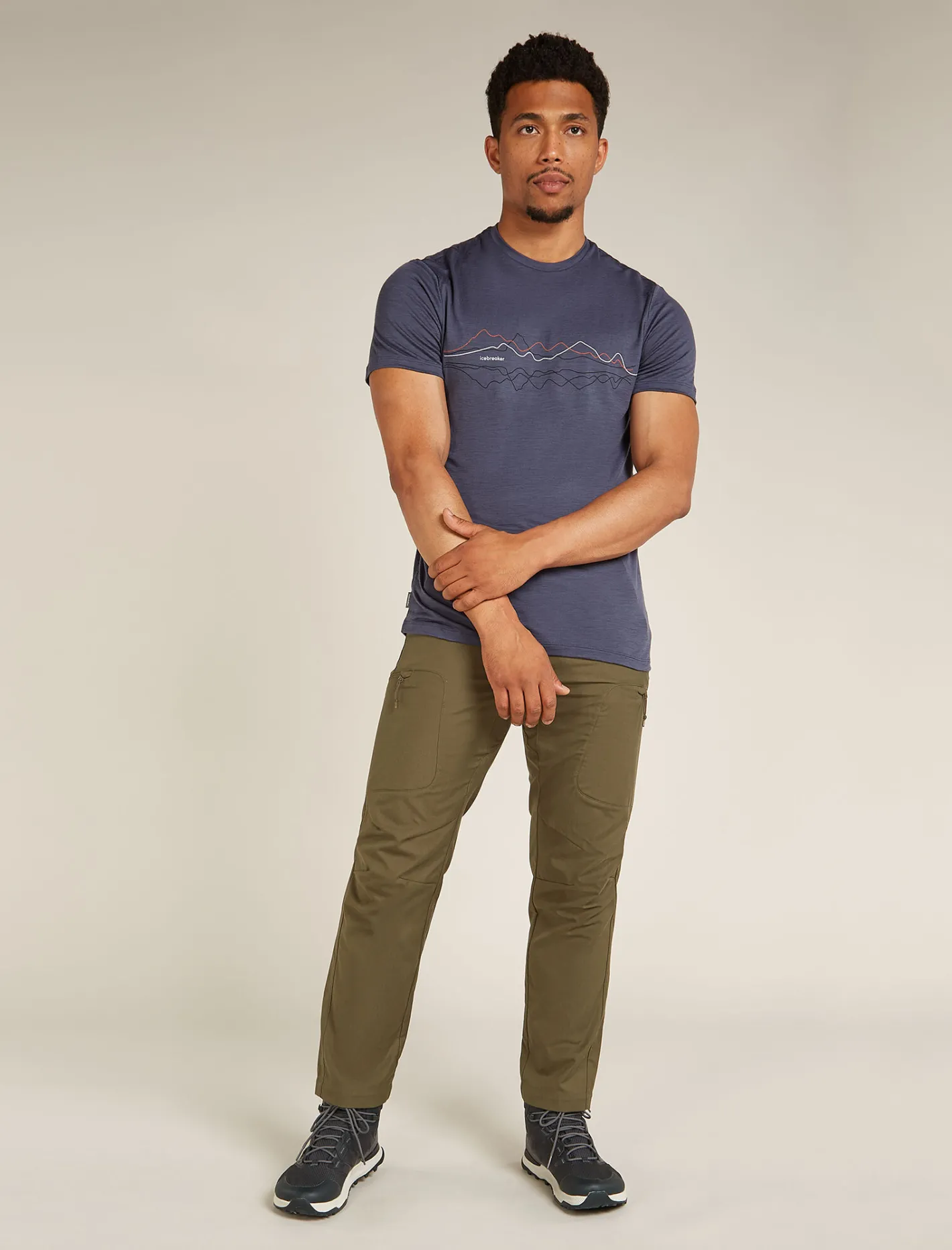 Icebreaker T-shirts^Men's Merino 150 Tech Lite Short Sleeve T-Shirt Graphite