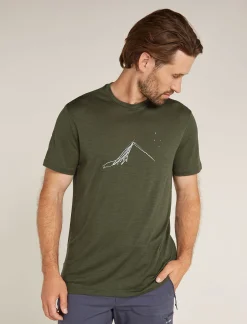 Icebreaker T-shirts^Men's Merino 150 Tech Lite Short Sleeve T-Shirt Southern Constellation Loden