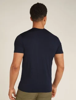 Icebreaker T-shirts^Men's Merino 150 Tech Lite Short Sleeve T-Shirt Camp Essentials MidnightNavy