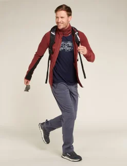 Icebreaker T-shirts^Men's Merino 150 Tech Lite Short Sleeve T-Shirt Van Life MidnightNavy