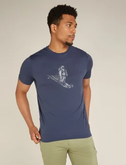 Icebreaker T-shirts^Men's Merino 150 Tech Lite Short Sleeve T-Shirt Skiing Yeti Graphite