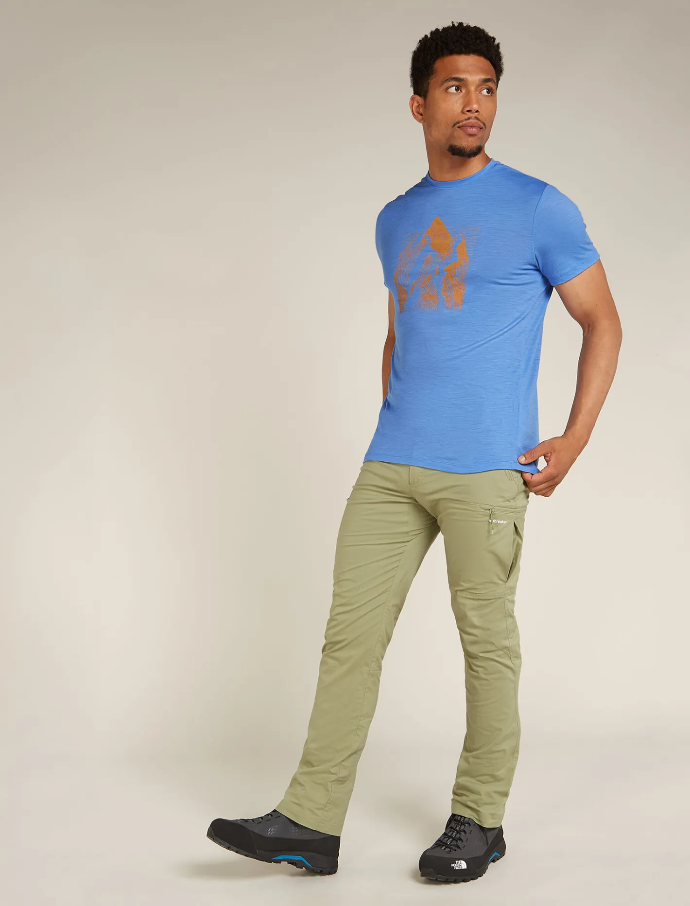 Icebreaker T-shirts^Men's Merino 150 Tech Lite Short Sleeve T-Shirt Granite Adventures Baja