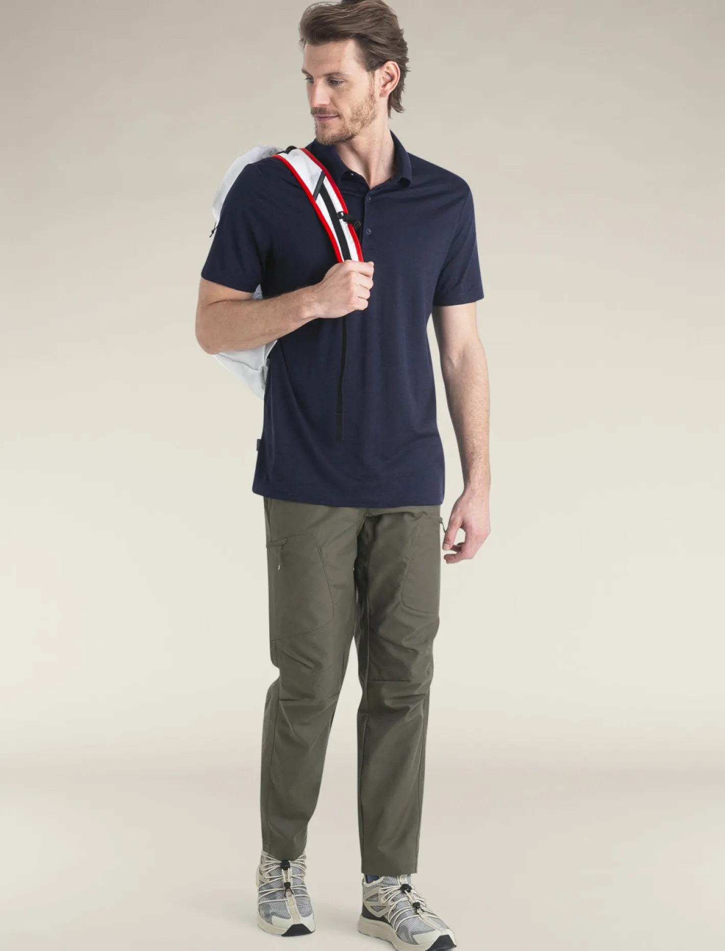 Icebreaker T-shirts^Men's Merino 150 Tech Lite Short Sleeve Polo MidnightNavy