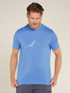Icebreaker T-shirts^Men's Merino 150 Tech Lite Short Sleeve T-Shirt Southern Constellation Baja